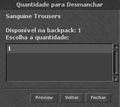 Escolha de quantidade